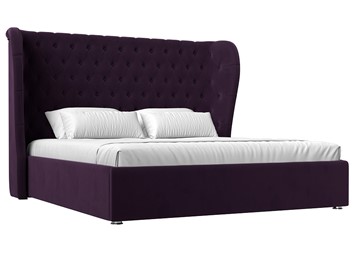 Кровать с механизмом 2-спальная Далия 160, Фиолетовый (Велюр) в Петропавловске-Камчатском