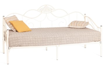 Спальная кровать Federica (mod. AT-881) дерево гевея/металл, 90*200 см (Day bed), Белый (butter white) в Петропавловске-Камчатском