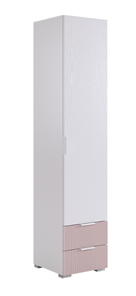 Однодверный шкаф Зефир 107.01 (белое дерево/пудра розовая (эмаль)) в Петропавловске-Камчатском