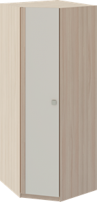 Распашной шкаф угловой Глэдис М21 (Шимо светлый/Белый текстурный) в Петропавловске-Камчатском