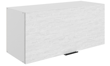 Кухонный навесной шкаф Стоун L800 Н360 (1 дв. гл.) (белый/белая скала) в Петропавловске-Камчатском