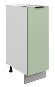 Тумба кухонная Стоун L300 (1 дв.гл.) (белый/полынь софттач) в Петропавловске-Камчатском