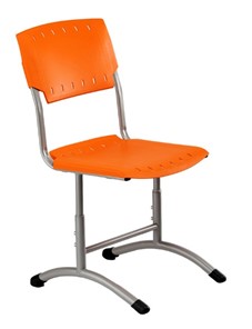 Детский стул регулируемый Отличник.3 3-5, Оранжевый RAL 2003/Светло-серый в Петропавловске-Камчатском