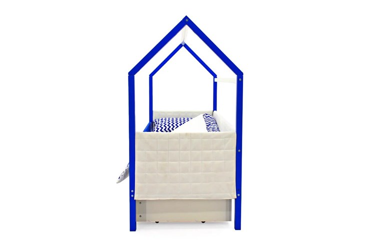 Кровать-домик детская «Svogen сине-белый» мягкая в Петропавловске-Камчатском - изображение 5