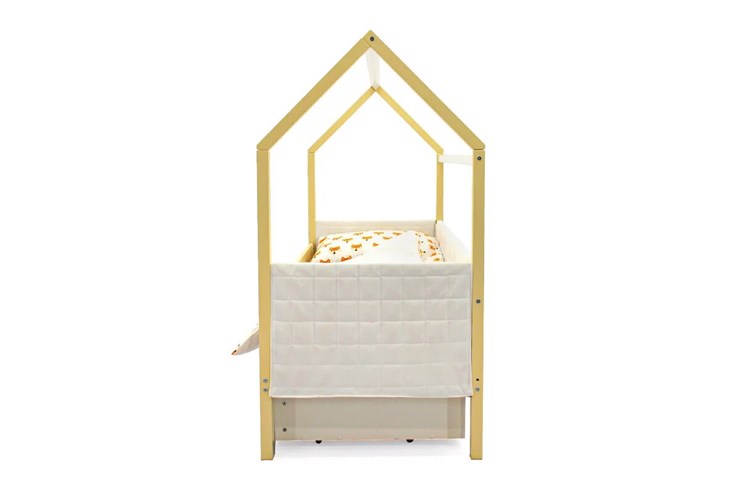 Детская кровать-домик «Svogen бежево-белый» мягкая в Петропавловске-Камчатском - изображение 5