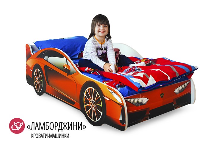 Детская кровать-машина Lamborghini в Петропавловске-Камчатском - изображение 1