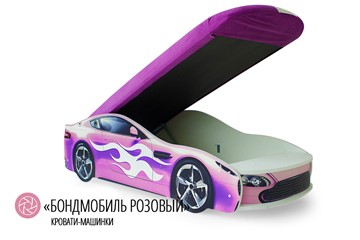 Детская кровать-машина Бондимобиль розовый в Петропавловске-Камчатском - предосмотр 1