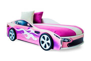 Детская кровать-машина Бондимобиль розовый в Петропавловске-Камчатском - предосмотр