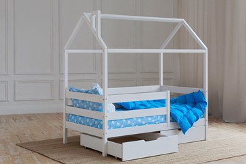 Детская кровать Домик с ящиками, цвет белый в Петропавловске-Камчатском - предосмотр 2