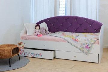 Детская кровать Эльза без бортика, Фиолетовый (латы) в Петропавловске-Камчатском - предосмотр 5