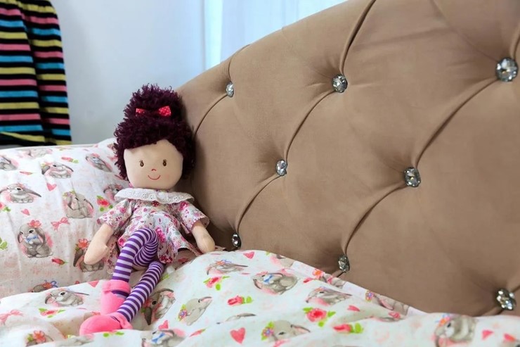 Односпальная детская кровать Эльза без бортика, Бежевый (латы) в Петропавловске-Камчатском - изображение 2