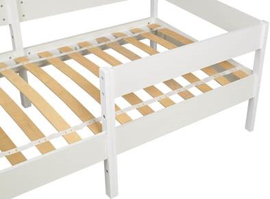 Кровать в детскую Polini kids Simple 3435, белый, серия 3400 в Петропавловске-Камчатском - изображение 4