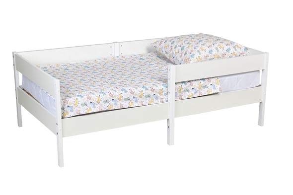 Кровать в детскую Polini kids Simple 3435, белый, серия 3400 в Петропавловске-Камчатском - изображение