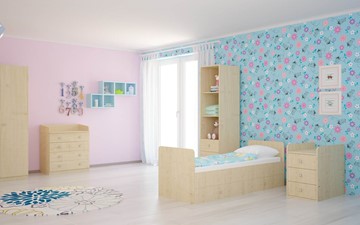 Детская кровать с комодом POLINI Kids Simple 1100 Натуральный в Петропавловске-Камчатском - предосмотр 4