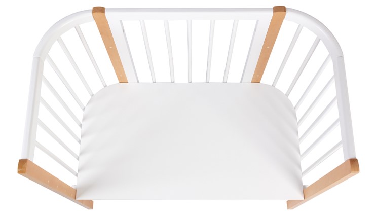Приставная кровать POLINI Kids Simple 120 Белый / Бук в Петропавловске-Камчатском - изображение 4