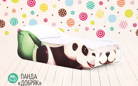 Детская кровать Панда-Добряк в Петропавловске-Камчатском - изображение