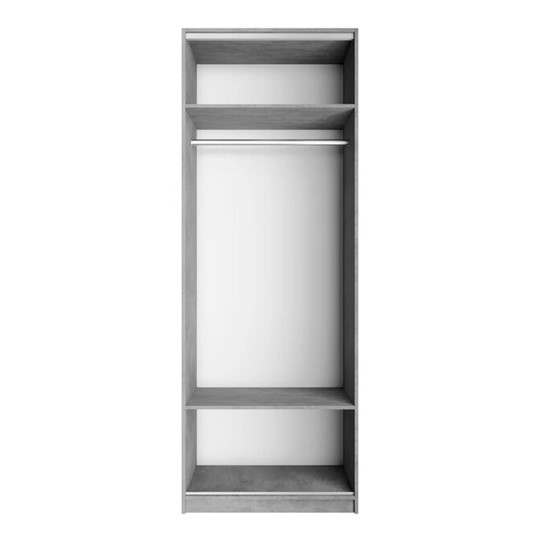 Шкаф 2-х дверный Локер Бетон (Гармошка Push-to-Open) в Петропавловске-Камчатском - изображение 1