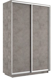 Шкаф 2-дверный Экспресс (ДСП) 1400х600х2400, бетон в Петропавловске-Камчатском