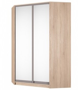 Шкаф угловой Аларти (YA-230х1400(602) (4) Вар. 3; двери D5+D5), с зеркалом в Петропавловске-Камчатском - предосмотр