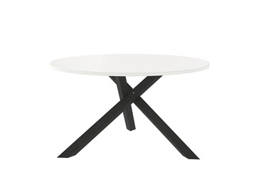 Круглый столик Триада-15Д, черный/белый в Петропавловске-Камчатском - предосмотр