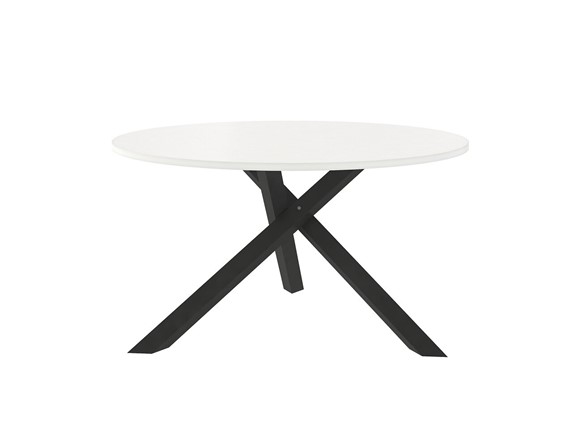 Круглый столик Триада-15Д, черный/белый в Петропавловске-Камчатском - изображение
