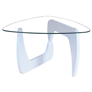 Стеклянный столик Берген-3, белый в Петропавловске-Камчатском