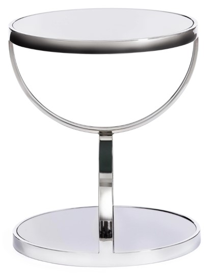 Столик GROTTO (mod. 9157) металл/дымчатое стекло, 42х42х50, хром в Петропавловске-Камчатском - изображение 1