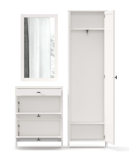 Набор мебели для прихожей Бланко №22 (Белый) в Петропавловске-Камчатском - изображение 2