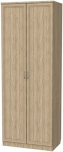 Шкаф двухстворчатый 100 со штангой, цвет Дуб Сонома в Петропавловске-Камчатском - изображение