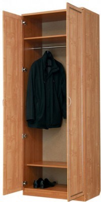 Шкаф двухстворчатый 100 со штангой, цвет Дуб Сонома в Петропавловске-Камчатском - изображение 1