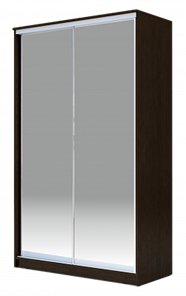Шкаф-купе 2400х1200х420 Хит-24-4-12/2-88, Матовое стекло, Венге в Петропавловске-Камчатском