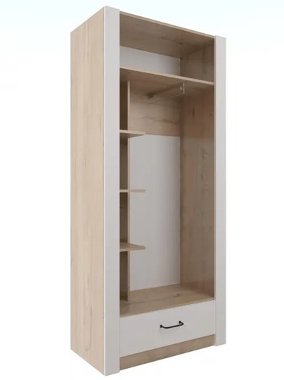 Шкаф гардеробный Ева 5 М1 дуб ирландский/белый матовый в Петропавловске-Камчатском - изображение 1