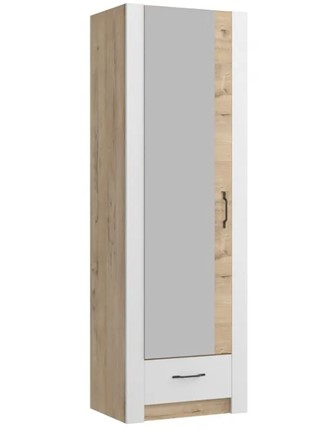 Шкаф гардеробный Ева 5 М3 дуб ирландский/белый матовый в Петропавловске-Камчатском - изображение