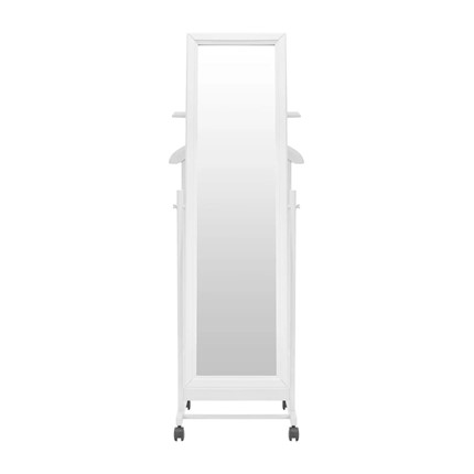 Вешалка напольная с зеркалом Leset Сиэтл (Белый) в Петропавловске-Камчатском - изображение