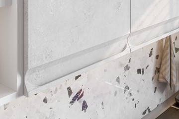 Модульная кухня Вельвет, бетон графит/бетон снежный в Петропавловске-Камчатском - предосмотр 5