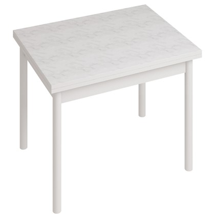 Обеденный стол СТ22, Белый/Белый мрамор в Петропавловске-Камчатском - изображение