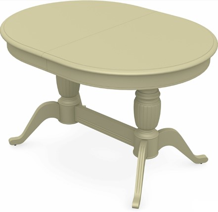 Кухонный раздвижной стол Леонардо-2 исп. Овал, тон 10 (Морилка/Эмаль) в Петропавловске-Камчатском - изображение