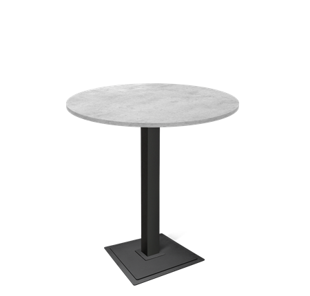 Барный стол SHT-TU5-BS1/H110 / SHT-TT 90 ЛДСП (бетон чикаго светло-серый/черный) в Петропавловске-Камчатском - изображение