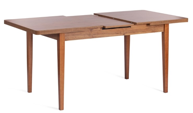 Кухонный раскладной стол AISHA (mod. 1151) ЛДСП+меламин/дерево граб, 130+35х80х75, walnut (орех) в Петропавловске-Камчатском - изображение 4