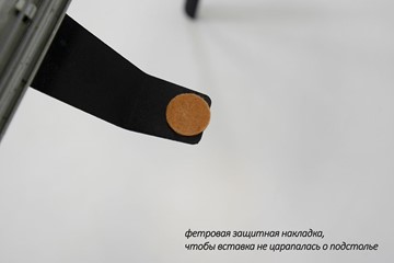 Стол раздвижной Дали-1L(ноги черные, дуб табако) в Петропавловске-Камчатском - предосмотр 6