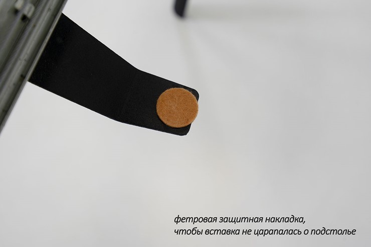 Обеденный раздвижной стол Дали-2L(ноги черные, дуб табако) в Петропавловске-Камчатском - изображение 6