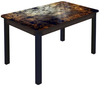 Кухонный стол раскладной Гамбург Мини, ноги метал. крашеные №23 (Exclusive h103/венге) в Петропавловске-Камчатском