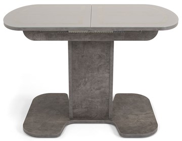 Стол раздвижной Киото-1 (ноги серый камень, серебро/серый камень) в Петропавловске-Камчатском - предосмотр 1