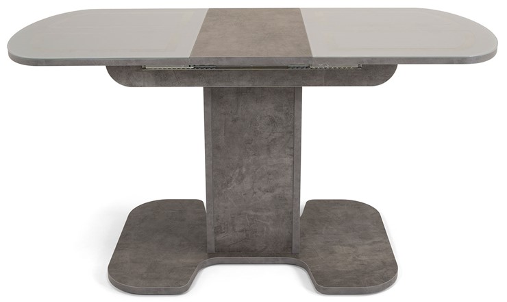 Стол раздвижной Киото-1 (ноги серый камень, серебро/серый камень) в Петропавловске-Камчатском - изображение 3