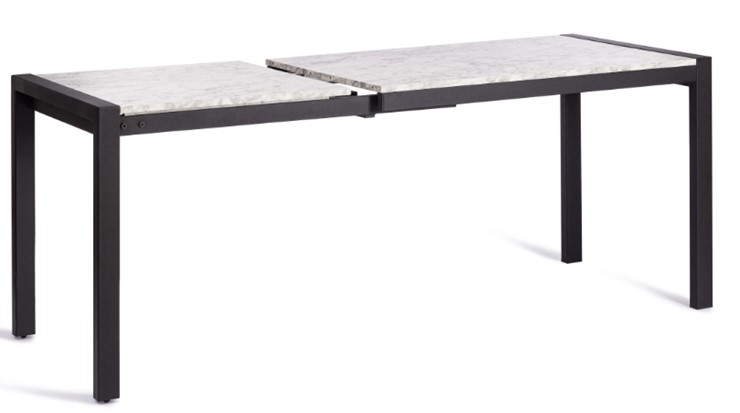 Кухонный раздвижной стол SVAN (mod. 1011) ЛДСП+меламин/металл, 120+67х74х75, сосна/чёрный арт.19490 в Петропавловске-Камчатском - изображение 4