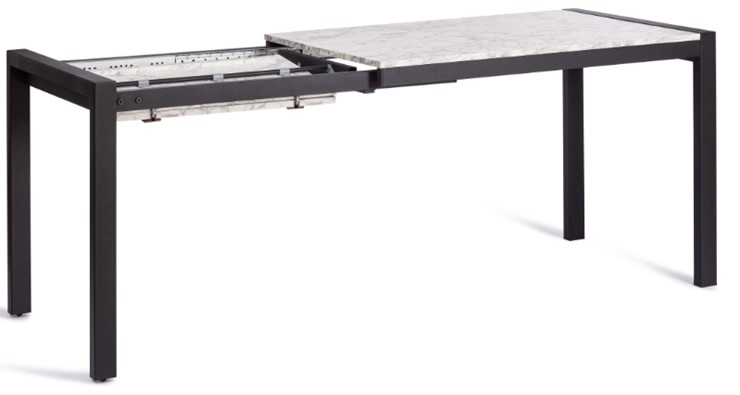 Кухонный раздвижной стол SVAN (mod. 1011) ЛДСП+меламин/металл, 120+67х74х75, сосна/чёрный арт.19490 в Петропавловске-Камчатском - изображение 5