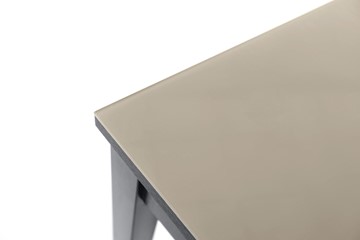 Кухонный стол раздвижной Токио дерево №3 (стекло молочное/венге) в Петропавловске-Камчатском - предосмотр 5
