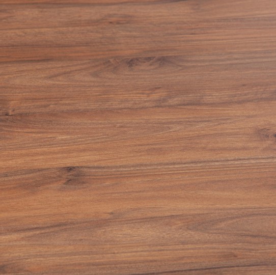 Стол на кухню EFFRON (mod. 1412) ЛДСП+меламин/металл, 140х80х75, walnut (орех)/чёрный в Петропавловске-Камчатском - изображение 5