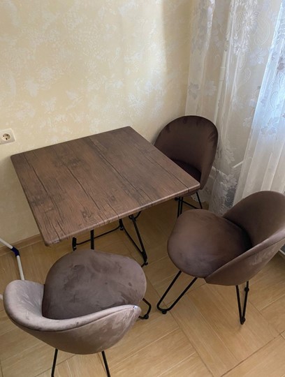 Стол на кухню SHT-TU23/H71/ТT 80 (темно-серый/палисандр) в Петропавловске-Камчатском - изображение 6