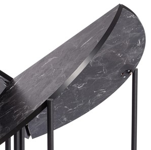 Стол складывающийся YOOP (mod. 1202) ЛДСП+меламин/металл, 100х100х72, чёрный мрамор/чёрный, арт.19491 в Петропавловске-Камчатском - предосмотр 2